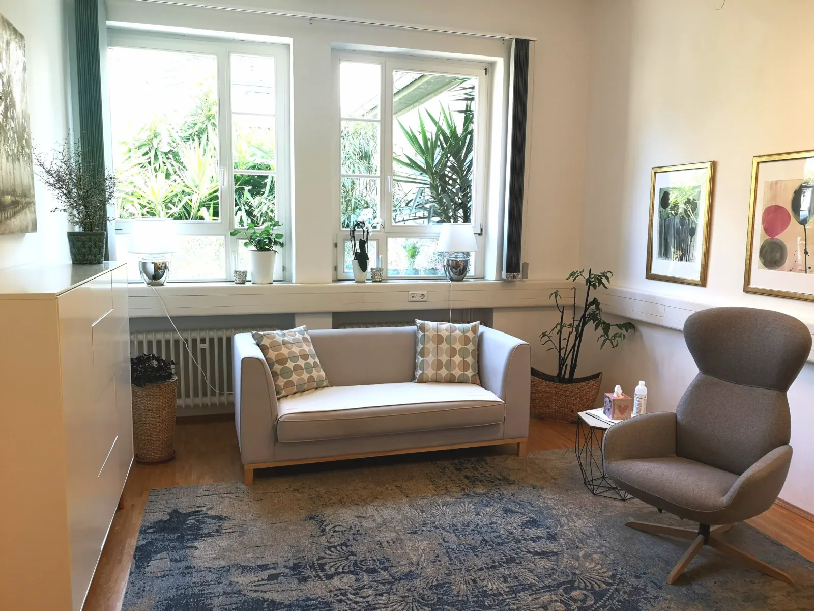 Therapieraum der Praxis für Psychotherapie in Oppenheim